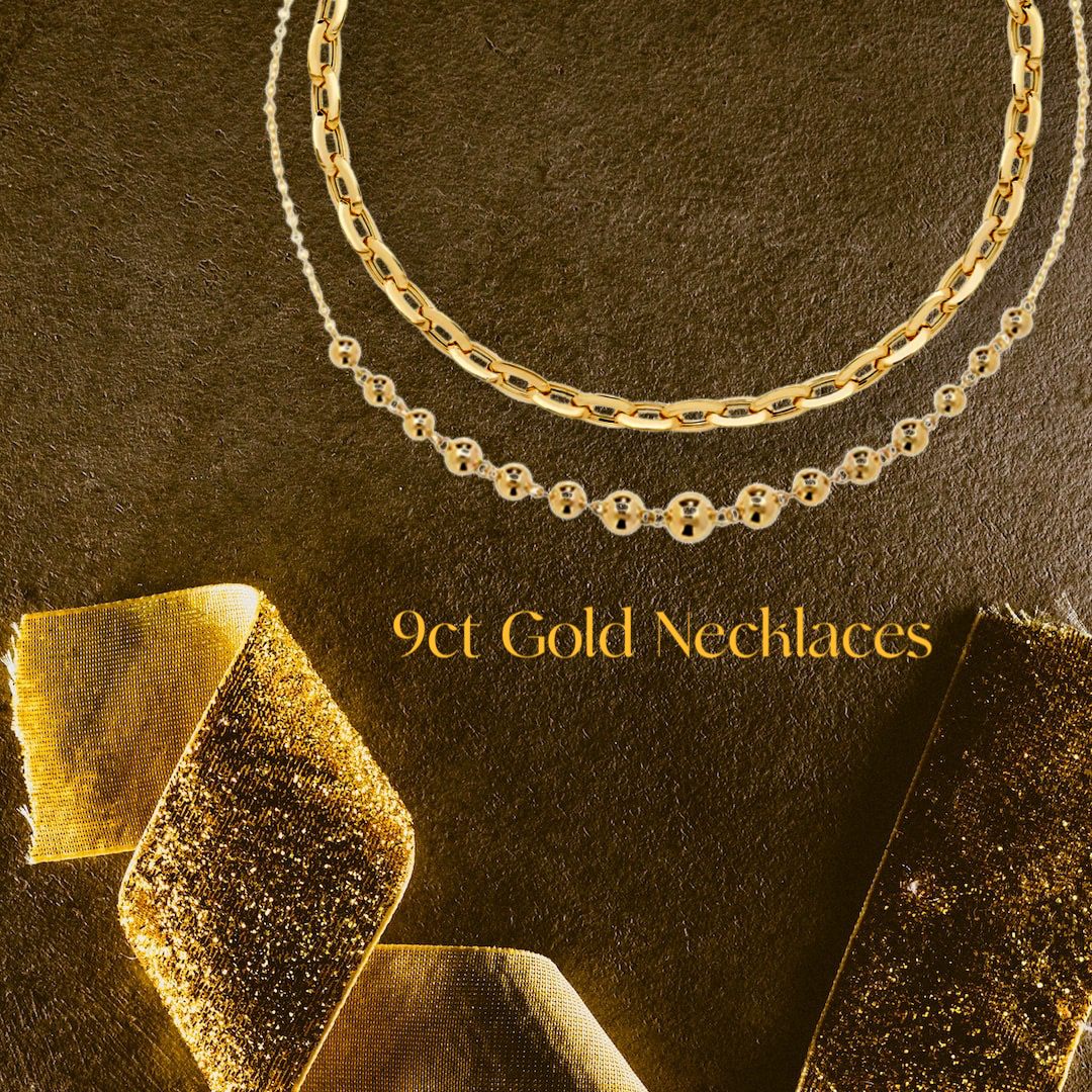 9ct Gold V Necklace