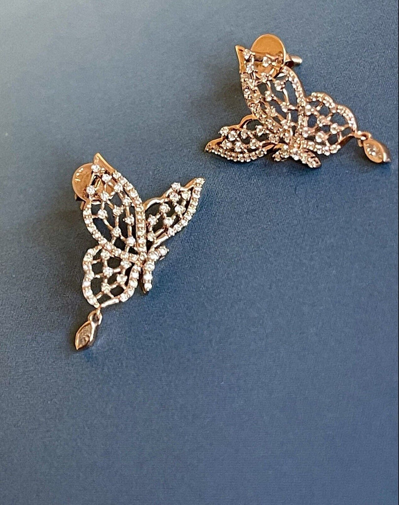 Rose Gold Diamond Earrings 1/2 Carat